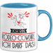 Geschenk für Rodeo-Cowgirl Tasse Lustige Geschenkidee Geburtstag Ich Bin Rodeo-Cowgirl Ich Darf Das Blau Trendation