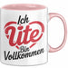 Ute Tasse Geschenk Ich Bin Vollkommen Ute Geschenkidee Geburtstag Rosa Trendation