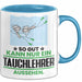 Tauchlehrer Geschenk Tasse So Gut Kann Nur Ein Tauchlehrer Aussehen Geschenkidee Kaffee-Becher Blau Trendation