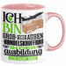 Groß- und Außenhandelskauffrau Ausbildung Start Geschenk Tasse Ich Bin Groß- und Außenhandelskauffrau In Der Ausbildung Ich Darf Das Kaffee-Becher Geschenkidee Rosa Trendation