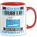 Surfer Tasse Geschenk für Surfer Geburtstag Lustiger Spruch Kaffee-Becher Was Ist Deine Superkraft Rot Trendation