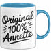 Annette Tasse Geschenk Original 100% Annette Geschenkidee Geburtstag Blau Trendation
