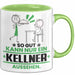 Kellner Geschenk Tasse So Gut Kann Nur Ein Kellner Aussehen Geschenkidee Kaffee-Becher Grün Trendation