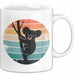 Retro Koala Tierliebhaber Tasse Geschenk Lustige Geschenkidee Spruch Weiß Trendation