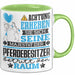 Pferdebesitzer Geschenk Tasse Lustiger Spruch Erheben Sie Sich Der Pferdebesitzer Betritt den Raum Grün Trendation