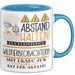 Wildtierbeobachterin Tasse Geschenk Lustig Abstand Halten Hochleistungs-Wildtierbeobachterin Mit Drang Zur Perfektion Bei Der Arbeit Blau Trendation