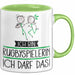 Geschenk für Rugbyspielerin Tasse Lustige Geschenkidee Geburtstag Ich Bin Rugbyspielerin Ich Darf Das Grün Trendation