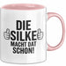 Silke Tasse Geschenk Die Silke Macht Dat Schon Geschenkidee Becher mit Name Rosa Trendation