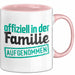 Schwager Tasse Geschenk Schwägerin Offiziell In Der Familie Aufgenommen Lustig Becher Rosa Trendation