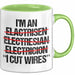 Elektriker Tasse Geschenk Im An Electrician I Cut Wires Geschenkidee Beruf Weiß Trendation