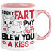 Boxer Tasse Geschenk Valentinstag I Didn't Fart My Butt Blew You A Kiss Geschenkidee Hundebesitzer Liebe Kaffee-Becher Rosa Trendation