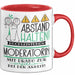 Moderatorin Tasse Geschenk Lustig Abstand Halten Hochleistungs-Moderatorin Mit Drang Zur Perfektion Bei Der Arbeit Rot Trendation