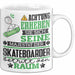 Skateboarder Geschenk Tasse Lustiger Spruch Erheben Sie Sich Der Skateboarder Betritt den Raum Weiß Trendation