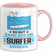 Surfer Geschenk Tasse So Gut Kann Nur Ein Surfer Aussehen Geschenkidee Kaffee-Becher Rosa Trendation