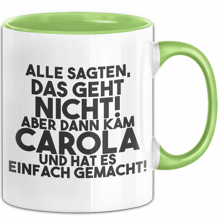Carola Tasse Alle Sagten Das Geht Nicht, Aber Dann Kam Carola Geschenk
