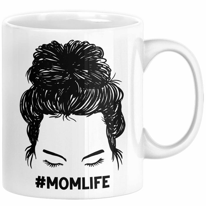 Mutter Tasse Geschenk Stress #Momlife Geschenkidee für beste Mama Muttertag Idee Mom Geschenk von Tochter an Mutter Weiß Trendation