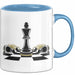 Schachspieler Tasse Geschenkidee Strategie Meister Lustiger Geschenkidee Lustig Blau Trendation