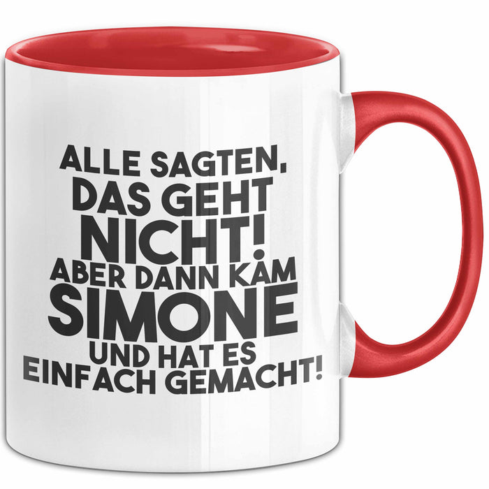 Simone Tasse Alle Sagten Das Geht Nicht, Aber Dann Kam Simone Geschenk