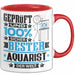 Aquarist Geschenk Lustiger Spruch für Aquarist Geschenkidee Bester Aquarist Der Welt Rot Trendation