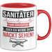 Sanitäter Tasse Geschenk Fahr vorsichtig Rettungsdienst Rot Trendation