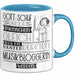 Musikbloggerin Geschenk Becher Tasse Gott Schuf Alle Menschen Gleich Nur Die Besten Durfeten Musikbloggerin Werden Geschenkidee Lustig Blau Trendation