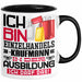Einzelhandelskaufmann Ausbildung Tasse Geschenk Ich Bin Einzelhandelskaufmann In Der Ausbildung Ich Darf Das Geschenkidee Spruch Schwarz Trendation