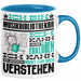 Musikbibliothekar Geschenk Tasse Lustige Geschenkdiee für einen Musikbibliothekar Geburtstag Ich Bin Musikbibliothekar Ich Kann Es Dir Erklären Aber Nicht Für Dich Verstehen Blau Trendation