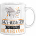 Jazz-Musikerin Geschenk Tasse Becher Die Frau Die Allen Kann Geschenkidee für eine Jazz-Musikerin Lustig Weiß Trendation