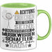 Musikwissenschaftler Geschenk Tasse Lustiger Spruch Erheben Sie Sich Der Musikwissenschaftler Betritt den Raum Grün Trendation