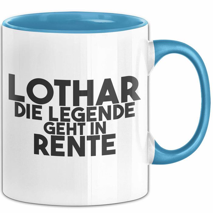 Lothar Tasse Lothar – Die Legende Geht In Rente Geschenk