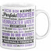 Lustige Tasse Geschenk Tochter Verrückter Vater Witziger Spruch Weiß Trendation