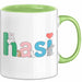 Kaninchen Hase Tierliebhaber Tasse Geschenk Lustige Geschenkidee Spruch Hasi Grün Trendation