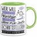 Schriftstellerin Tasse Geschenk Spruch Wer Will Schon Prinzessin Sein Wenn Man Auch Schriftstellerin Sein Kann Grün Trendation