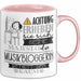 Musikbloggerin Tasse Geschenk Lustiger Spruch Bitte Erheben Sie Sich Seine Majestät Die Musikbloggerin Betritt Den Raum Rosa Trendation