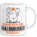 Halbbruder Geschenk Tasse So Gut Kann Nur Ein Halbbruder Aussehen Geschenkidee Kaffee-Becher Weiß Trendation