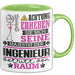 Ingenieur Geschenk Tasse Lustiger Spruch Erheben Sie Sich Der Ingenieur Betritt den Raum Grün Trendation