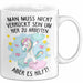 Office Arbeitskollege Einhorn Tasse Geschenk Lustige Geschenkidee Spruch Man Muss Nicht Verrückt Sein Um Hier Zu Arbeiten Aber Es Hilft Weiß Trendation
