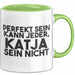 Katja Tasse Perfekt Sein Kann Jeder, Katja Sein Nicht Geschenk Grün Trendation