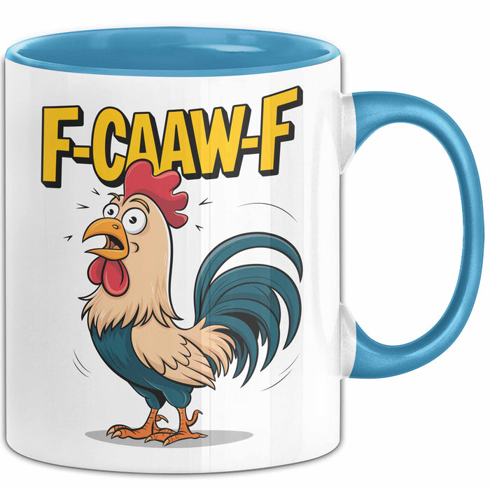 Hahn Tasse Geschenk F-Caaw-F Lustige Geschenkidee Vogel Bauernhof