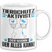 Tierschutzaktivist Tasse Geschenk für Tierschutzaktivist Der Mann Der Alles Kann Geschenkidee zum Geburtstag Weiß Trendation