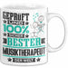 Musiktherapeut Geschenk Lustiger Spruch für Musiktherapeut Geschenkidee Bester Musiktherapeut Der Welt Weiß Trendation