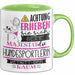 Hundesportlerin Tasse Geschenk Lustiger Spruch Bitte Erheben Sie Sich Seine Majestät Die Hundesportlerin Betritt Den Raum Grün Trendation