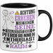 Pferderennen-Enthusiast Geschenk Tasse Lustiger Spruch Erheben Sie Sich Der Pferderennen-Enthusiast Betritt den Raum Schwarz Trendation