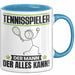 Tennisspieler Tasse Geschenk für Tennisspieler Der Mann Der Alles Kann Geschenkidee zum Geburtstag Blau Trendation