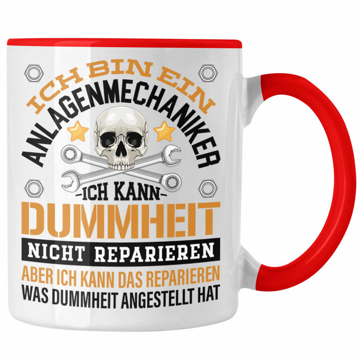 Anlagenmechaniker Tasse Geschenk Spruch Männer Trendation