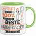 Beste Hundefrisörin Der Welt Tasse Geschenk für Eine Hundefrisörin Geprüft Und Sicher Geschenkidee Geburtstag Weihnachten Grün Trendation