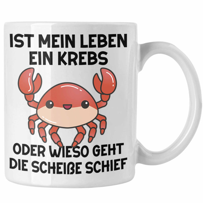 Dank Meme Tasse Spruch Internet Meme Geschenkidee Depressionen Ist Mein Leben Ein Krebs Oder Wieso Geht Die SCH Schief? Weiß Trendation
