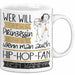 Hip-Hop-Fan Tasse Geschenk Spruch Wer Will Schon Prinzessin Sein Wenn Man Auch Hip-Hop-Fan Sein Kann Weiß Trendation