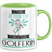 Golferin Tasse Geschenk Becher Stark Attraktiv Furchtlos Golferin Lustige Geschenkidee Grün Trendation