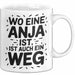 Anja Tasse Geschenk Wo Eine Anja Ist Ist Auch Ein Weg Geschenkidee Becher mit Name Weiß Trendation